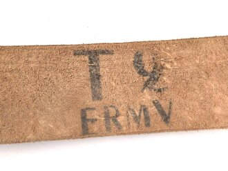 Frankreich Fremdenlegion, Lederkoppel ähnlich dem Modell 1903. Guter Zustand, Gesamtlänge 107cm
