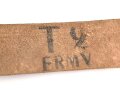 Frankreich Fremdenlegion, Lederkoppel ähnlich dem Modell 1903. Guter Zustand, Gesamtlänge 107cm