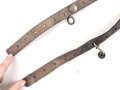 Frankreich 1. Weltkrieg, Koppeltasche für die kurze Drahtschere. Gebraucht, Leder weich, datiert 1915