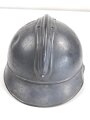 Frankreich 1. Weltkrieg, Stahlhelm Adrian Modell 1915 für Infanterie. Originallack, Innenfutter und Kinnriemen fehlen