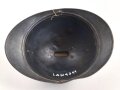 Frankreich 1. Weltkrieg, Stahlhelm Adrian Modell 1915 für Infanterie. Originallack, Innenfutter und Kinnriemen fehlen