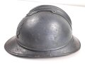 Frankreich 1. Weltkrieg, Stahlhelm Adrian Modell 1915 für Sanitäter. Originallack, guter Zustand