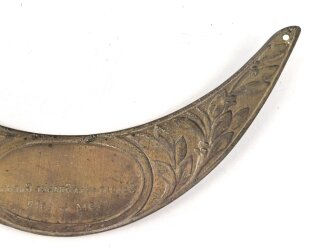 Frankreich nach 1. Weltkrieg, Emblem für Stahlhelm Adrian Modell 1915 . Um 1919 zusätzlich angebrachtes Emblem " Soldat de la Grande Guerre 1914-1918"