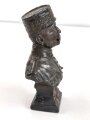 Frankreich, bronzierte Spritzgußfigur Marschall Philippe Patain. Höhe ca 16cm, beschädigtes Stück