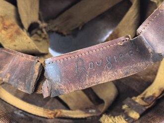 Frankreich, Innenhelm zum Stahlhelm M51. Originallack
