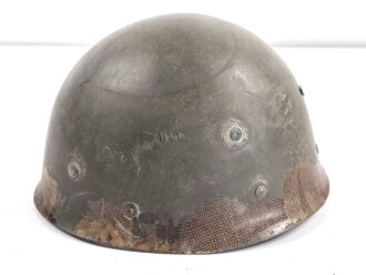 Frankreich, Innenhelm zum Stahlhelm M51. Originallack