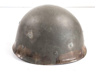Frankreich, Innenhelm zum Stahlhelm M51. Originallack