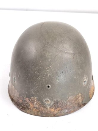 Frankreich, Innenhelm zum Stahlhelm M51. Originallack