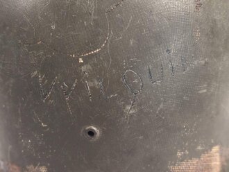 Frankreich, Innenhelm zum Stahlhelm M51. Originallack