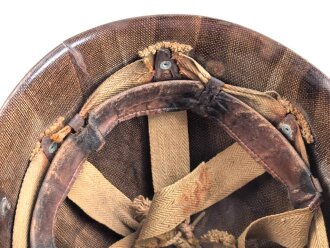 Frankreich, Innenhelm zum Stahlhelm M51. Originallack