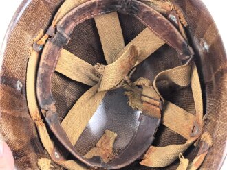 Frankreich, Innenhelm zum Stahlhelm M51. Originallack