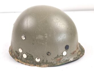 Frankreich, Innenhelm für Fallschirmtruppen zum Stahlhelm M51. Aus diversen Teilen zusammengebaut, Fremdenlegion ?
