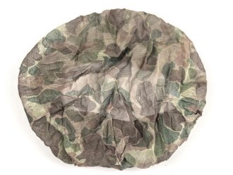 Frankreich Fremdenlegion, Stahlhelm " Tarnnetz" gefertigt aus U.S. Marinecorps Mückenschleiern aus dem 2. Weltkrieg. Getragen