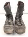 Frankreich, Armee und  Fremdenlegion Kampfstiefel, ähnlich dem amerikanischen Modell aus dem 2. Weltkrieg, so unter anderem in Indochina getragen. Ungereinigtes Paar, Sohlenlänge etwa 32cm