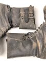 Frankreich, Armee und  Fremdenlegion Kampfstiefel, ähnlich dem amerikanischen Modell aus dem 2. Weltkrieg, so unter anderem in Indochina getragen. Ungereinigtes Paar, Sohlenlänge etwa 32cm