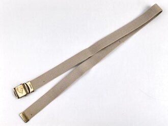 Frankreich Fremdenlegion, Ausgehhosengürtel khaki, die Schnalle mit Emblem. Guter Zustand, Gesamtlänge 112cm