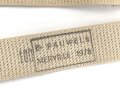 Frankreich Fremdenlegion, Ausgehhosengürtel khaki, die Schnalle mit Emblem. Guter Zustand, Gesamtlänge 112cm