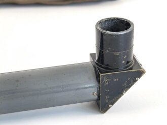 Frankreich 1.Weltkrieg, Grabenperiskop in Tasche. Hersteller Berthiot Paris. Klare Durchsicht, mittig teilbar, Durchsicht funktioniert auch gedreht, mal hat also 360 Grad Rndumsicht