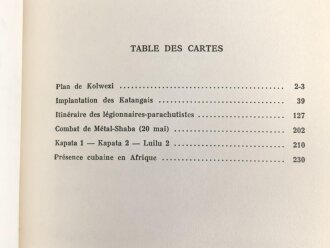 Frankreich Fremdenlegion, Buch von 1978 mit persönlicher Widmung und Foto " La Legion saute sur Kolwezi"