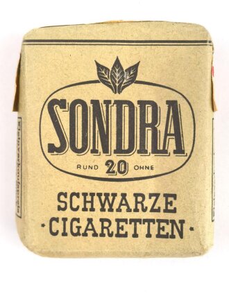 Frankreich , Schachtel "Sondra" Zigaretten mit Banderole " Armee Francaise" Preis in Pfennig, sicherlich Besatzungszeit nach 1945