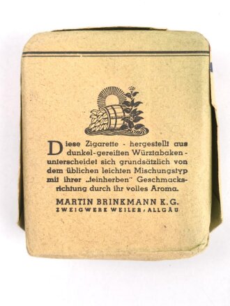 Frankreich , Schachtel "Sondra" Zigaretten mit Banderole " Armee Francaise" Preis in Pfennig, sicherlich Besatzungszeit nach 1945