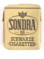 Frankreich , Schachtel "Sondra" Zigaretten mit Banderole " Armee Francaise" Preis in Pfennig, sicherlich Besatzungszeit nach 1945