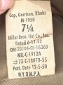 U.S. Army , Cap, garrisson khaki, Modell 1950, 78th Engineer Battaillion
