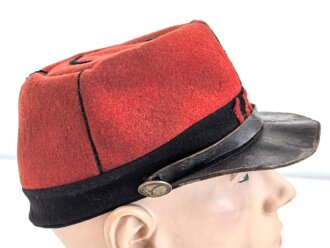 Frankreich, Käppi für Mannschaften Modell 1884. ungereinigt