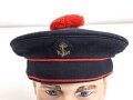 Frankreich 2.Weltkrieg, Marinemütze, das Mützenband fehlt, Kopfgrösse gemessen 56, ungereinigt