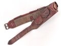Frankreich Fremdenlegion ?, Bandolier aus rotbraunem Leder mit 8 Patronentaschen  Gebraucht