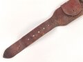Frankreich Fremdenlegion ?, Bandolier aus rotbraunem Leder mit 8 Patronentaschen  Gebraucht