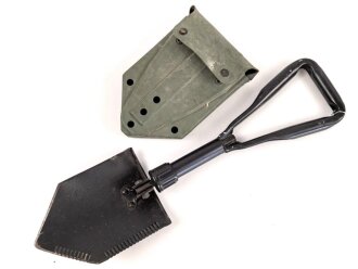 U.S. Army 1975 dated folding shovel in carrier from 1985....