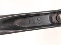 U.S. Army 1975 dated folding shovel in carrier from 1985. Uncleaned