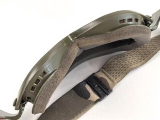 Frankreich , taktische Brille mit austauschbaren Gläsern in Hülle aus Nylon. Sehr guter Zustand