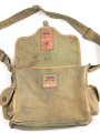 Frankreich 2. Weltkrieg, Gasmaskentasche/Musette für ANP31 , datiert 1940, gebraucht