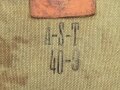 Frankreich 2. Weltkrieg, Gasmaskentasche/Musette für ANP31 , datiert 1940, gebraucht