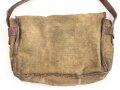 Frankreich 2. Weltkrieg, Tasche mit schwerem Ledertrageriemen, datiert 1936.
