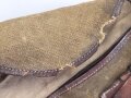 Frankreich 2. Weltkrieg, Tasche mit schwerem Ledertrageriemen, datiert 1936.