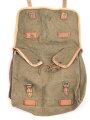 Frankreich wohl 2. Weltkrieg, Tasche/Musette für Koppel, gestempelt