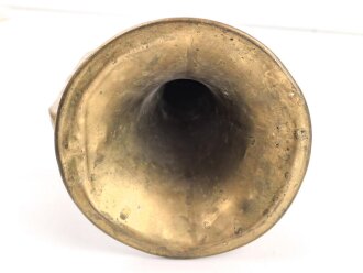 Frankreich, Signaltrompete Hersteller Couesnon Paris. Gesamtlänge etwa 50cm