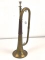Frankreich, Signaltrompete Hersteller Couesnon Paris. Gesamtlänge etwa 50cm