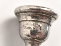 Frankreich, Signaltrompete Hersteller Couesnon Paris. Gesamtlänge etwa 50cm