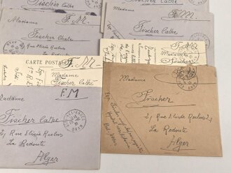 Frankreich Fremdenlegion, Konvolut Post eines deutschen Angehörigen der Fremdenlegion, meist aus dem Militärkospital in Sidi-Bel-Abbes Alkgerien. Datiert 1939