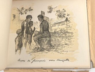 "Nevers - 1940. 17 Juin - 31 Juillet" von Emile Thooren. Besetzung von Nevers 1940, Mappe mit 28 Kunstdrucken , Nummer 455 von 1000.