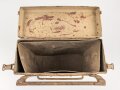 Motorrad Packtasche Wehrmacht, ungereinigtes Stück mit originaler Tarnlackierung. Ungereinigt