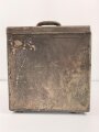 Motorrad Packtasche Wehrmacht, ungereinigtes Stück mit originaler Tarnlackierung. Ungereinigt