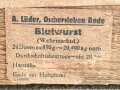 Transportkasten aus Holz für Wehrmachtsdosen "Blutwurst"  Maße etwa  33 x 46 x 29cm. Guter Zustand