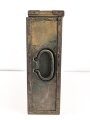 Reichswehr und frühe Wehrmacht, Transportkasten für " Zusatzkartuschen und 4. Ladungen der Feldkanone 16 neuer Art" Originale Tarnlackiert, datiert 1936, ungereinigt.