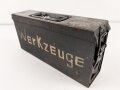 Kasten "Werkzeug" Wehrmacht, für den kleinen Waffenmeister Werkzeugsatz. Originallack, ungereinigtes Stück