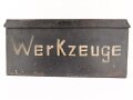 Kasten "Werkzeug" Wehrmacht, für den kleinen Waffenmeister Werkzeugsatz. Originallack, ungereinigtes Stück